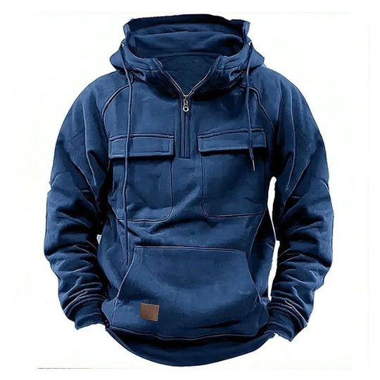 Logan | Robuster Outdoor-Hoodie mit Reißverschluss