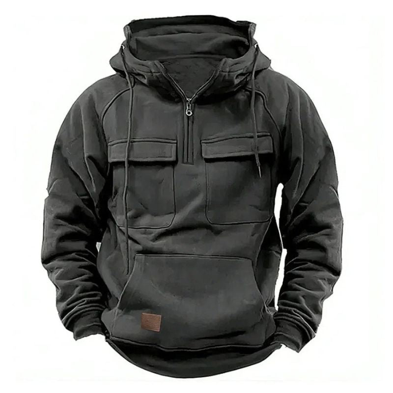 Logan | Robuster Outdoor-Hoodie mit Reißverschluss