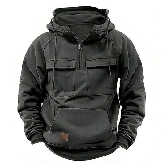 Logan | Robuster Outdoor-Hoodie mit Reißverschluss