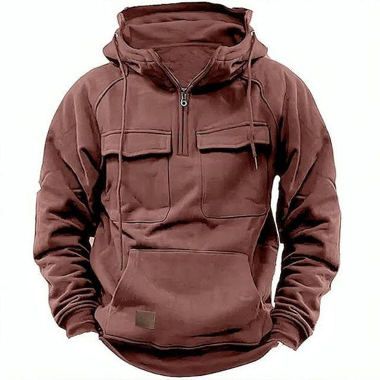 Logan | Robuster Outdoor-Hoodie mit Reißverschluss
