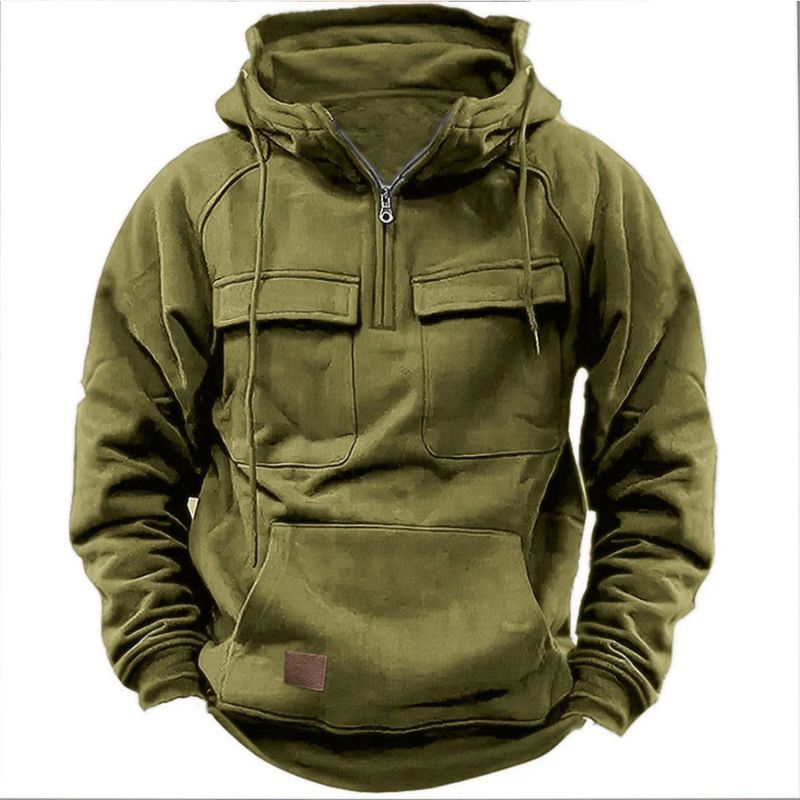 Logan | Robuster Outdoor-Hoodie mit Reißverschluss