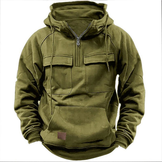 Logan | Robuster Outdoor-Hoodie mit Reißverschluss