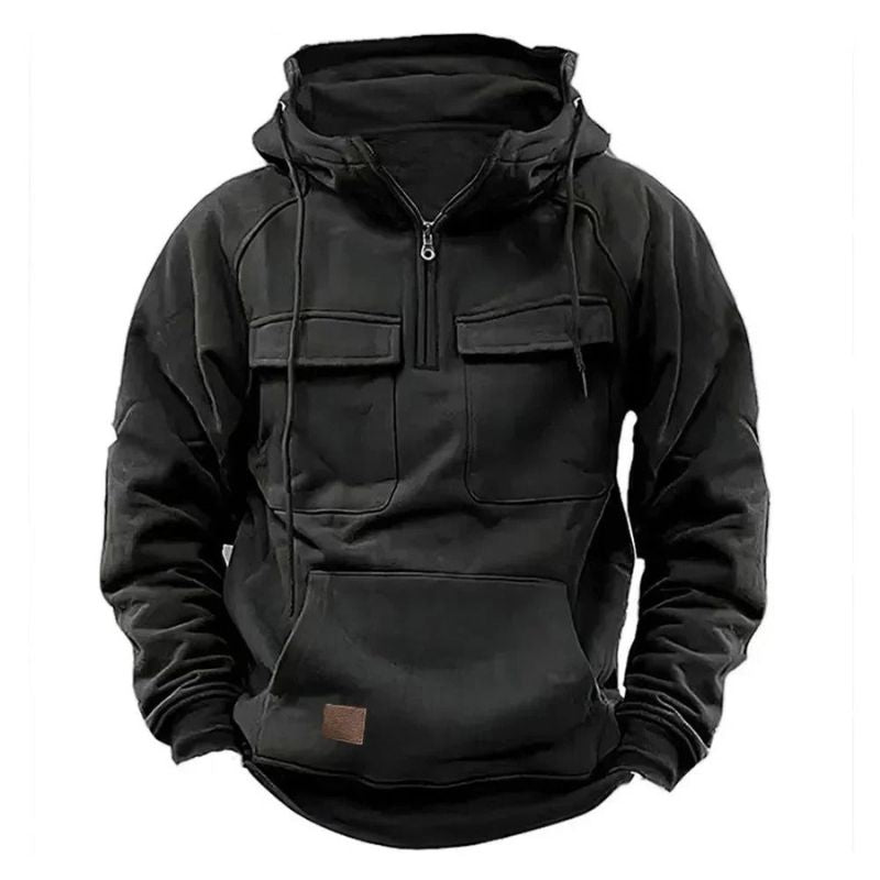Logan | Robuster Outdoor-Hoodie mit Reißverschluss